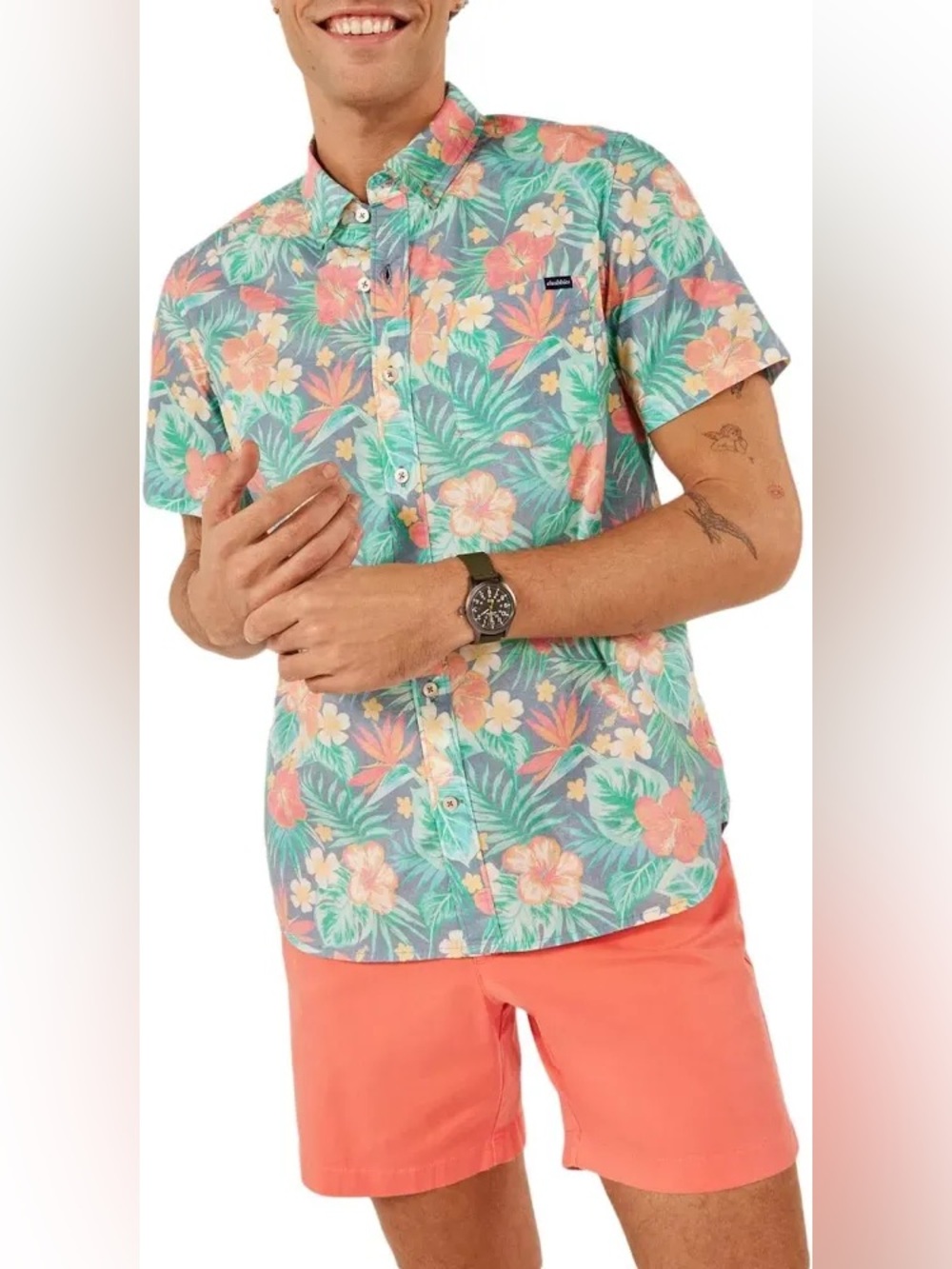 Chubbies Men's Shirts Chubbies Shirt Friday Resort Wear XXL Hawaiian Tropical